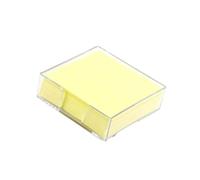 200 Sheets Compact Transparent Sticky Note Holder Box Sticky Notes Essential Space Saving Storage Solution Memo Pad Storage Box