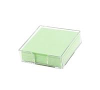 200 Sheets Compact Transparent Sticky Note Holder Box Sticky Notes Essential Space Saving Storage Solution Memo Pad Storage Box