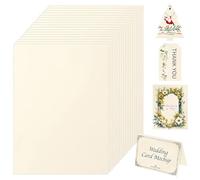 200 Sheets Ivory Cream A4 Ivory Cardstock, 120gsm Coloured Craft Card for Business Card Making, Wedding Invitations, Stationery Printing, Arts and Craft