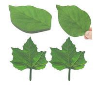 200 Sheets Leaf Sticky Notes Stickers, Paper Leaves, Beautiful Green Leaf-Shaped Sticky Notes, Removable Self-Stick Notes Scratch Pads for DIY Decoration, School and Home Uses