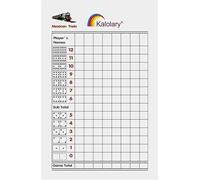 200 Sheets Mexican Train Dominoes Scorepad, Kalolary Domino Score Pads with Tile Image Elegant Mexican Train Dominos Game Record Keeper Book