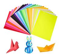 200 Sheets Origami Paper, A4 Coloured Double-Sided Craft Paper Origami Kit Handmade Coloured Drawing Copy Papers for DIY Arts Crafts Teachers