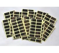 200 Shiny Silver Stickers - Sticky Coloured Self Adhesive Labels for Colour Coding