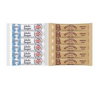 200 Silver Spoon White Sugar Sticks & 200 Billington's Brown Sugar Sticks