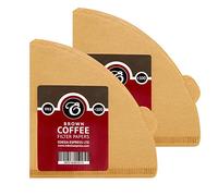 200 Size V02 Brown Coffee Filter Papers, Compatible with Hario Size 02 by EDESIA ESPRESS