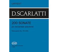 200 Sonate per clavicembalo (pianoforte) Parte quarta (No. 151-200) Volume 4 (Piano Solo)
