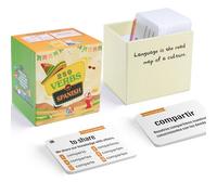 200 Spanish English Bilingual Verbs Verbos Conjugation Presente Indicativo Skill Drill Educational Flash Cards Learning Resource (4" X 2.8") Double-Sided 101 Cards