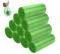200 Tear-Resistant Waterproof Bin Liners, Recyclable Rubbish Bags for Kitchen, Organic Waste Disposal, Perfect for Residual Waste and Recycling Collection