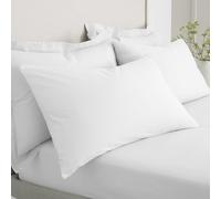 200 Thread Count Cotton Percale Standard Pillow Case Pair White