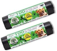 200 TidyZ Extra large Extra Strong Tie Handle Doggy Bags (2 packs of 100)