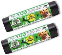200 TidyZ Extra large Extra Strong Tie Handle Doggy Bags (2 packs of 100)