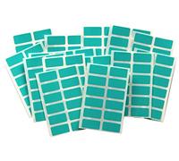 200 Turquoise Stickers - Sticky Coloured Self Adhesive Labels for Colour Coding