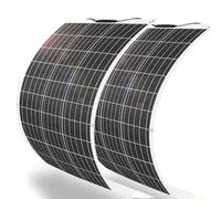 200 W Flexible Solar Panel 2 x 100 W 24 V/12 V Monocrystalline Bendable Semi Flexible Solar Panel Charger