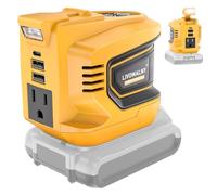 200 W Inverter for Dewalt 20 V Battery Inverter DC 20 V to AC 110-120 V Inverter Portable Power Station Generator Charger Adapter with Socket