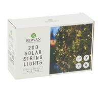 200 Warm White Outdoor Battery Solar Powered LED String Fairy Lights