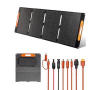 200 Watt Portable Solar Panel for Power Station, Foldable Solar Panel Compatible with Jackery, Bluetti, Anker, for Camping and Blackouts. IP67 Waterproof, USB-A &Type-C, 23.5% Efficiency (200, Watts)