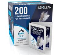 200 Wet Wipes for Cleaning Hearing Aids and Cochlear Devices Udiclean Disposable Wipes for Daily Maintenance Gentle Formula Removes Grease and Sweat