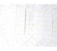 200 White Stickers - Sticky Coloured Self Adhesive Labels for Colour Coding