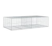 (200 x 100 x 50 cm) vidaXL Gabion Basket with Cover Gabion Raised Bed Gabion Cage Galvanised Iron