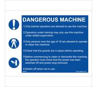 (200 x 150mm - 8 x 6, 5mm Heavy Duty Foamex Foamboard) MA359 Dangerous Machine SIGN healthy safety workplace factory industrial