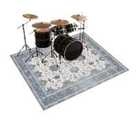 200 x 160 cm Drum Mat Rug Non Slip Soundproof Carpet, Soundproof Rug for Piano Electronic Drum Set Practice Music Rug, Drum Carpets for Drummers, Floor Protection Record Pad for Splash Cymbal Stands