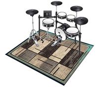 200 x 180 cm Drum Carpet Rug Soundproof Drum Mat Electrical Drum Practice Pad, Sound Absorbing Rug Soundproof Blanket for Piano Jazz Bass Drum Set Floor Protection Record Pad for Splash Cymbal Stands