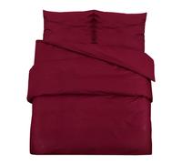 vidaXL Duvet Cover Set Bordeaux 200x200 cm Light-weight Microfiber