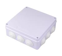 200 x 200 x 80mm Grey Junction Box IP65 with 12 Cut Outs Electronics Electrical Wiring Enclosure