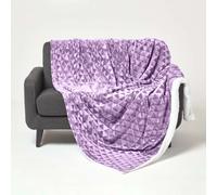 (200 x 230 cm, Purple) Geometric Triangle Velvet Throw