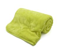 (200 x 240cm, Lime Green) Kampala Hill Mink Blanket Faux Fur Throw Soft Winter Warmer Throwover for Bed and Sofa