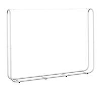 vidaXL Silver Galvanised Steel Wire Firewood Rack 150 x 25 x 200cm - Wilko