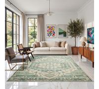 (200 x 290 cm (6 ft 5 in x 9 ft 5in)- Extra Large Rugs/Carpets, Olive Green Traditional) Extra Large Traditional Rugs Modern Carpet Doormat