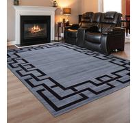 (200 X 290 cm_Indoor Outdoor Rug, Grey-Nico) Extra Large Rugs Luxury Modern Carpets Long Runner Rug & Door Mats