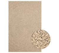 vidaXL Indoor-Outdoor Rug - Jute Look, Polypropylene Material, Durable and Easy to Clean, for Patio, Garden, Balcony, and Indoor Use - Size 200x290cm