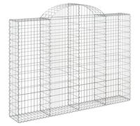 Arched Gabion Basket Stone Basket Gabion Retaining Wall Galvanised Iron vidaXL