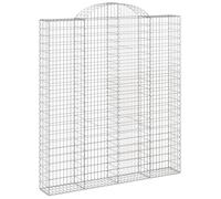 Arched Gabion Basket Stone Basket Gabion Retaining Wall Galvanised Iron vidaXL