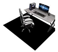200 x 300 cm Office Gaming Chair Mat for Carpet, Office Chair Carpet Protector Mat Carpeted Floor, Gaming Floor Protectors for Rolling Chairs, Desk Chair Mat for Hardwood Floor, Black Protector Rug