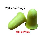 200 x 3M EAR Soft FX High Perf. Foam Ear plugs SNR39 dB Ear Plugs 100 Pairs