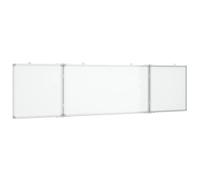 (200 x 50 x 1.7 cm) vidaXL Magnetic Whiteboard Foldable Writing Dry Erase White Board Aluminium