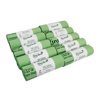 200 x 80L BioLiner Compostable Bags for Swing Bins & Dustbins (10 rolls) Food Waste Bin Liners - EN 13432 - Compostable 80L Swing-Bin Bags with Composting Guide