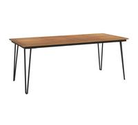 (200 x 90 x 75 cm) vidaXL Garden Table Dining Coffee Table with Hairpin Legs Solid Wood Acacia