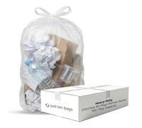 200 x 90L Clear Heavy-Duty Bin Bags | 32.5 Micron Extra-Strong Refuse Sacks | For Recycling, Waste Auditing & Commercial Use