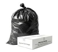 200 x 90L Heavy-Duty Black Bin Bags|30 Micron Refuse Sacks |Extra Large Bin Bags for Large Bins, Offices & Commercial Use - (Montana)