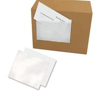 200 x A5 Plain Document Enclosed Wallet (225 x 165 mm) | Peel & Seal Clear Plastic Envelopes/Sleeves/Pockets/Wallets | Attach Invoices, Packing Lists & Delivery Notes to Parcels (200)