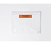200 x A5 Printed Document Enclosed Wallet (225 x 110 mm) | Peel & Seal Clear Plastic Envelopes/Sleeves/Pockets/Wallets | Attach Invoices, Packing Lists & Delivery Notes to Parcels