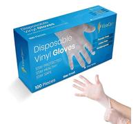 200 x Disposable Gloves | Vinyl Gloves Disposable | Latex free gloves | Powder Free Gloves | Strong And Non-Sterile | (2 Packs of 100, Small)