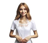 200 x Disposable White Polythene Aprons, 10 Micron Thick, 700mm x 1200mm, High-Quality, Multipurpose, Flat Packed (Pack of 100 x 2)