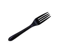 200 x Heavy Duty Black Plastic Forks | Washable and Reusable Dinner Forks | BPA Free Tableware and Dinnerware | Indoor/Outdoor Parties Picnic BBQ Takeaways