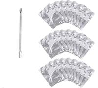 200 x NAIL FOIL GEL WRAPS POLISH REMOVER ART SOAK OFF Cuticle Pusher NO ACETONE