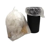 200 x Strong CLEAR Refuse Sacks Bin Bags Rubbish Bin liners Polythene Waste Recycling Bags 18"x29"x39"